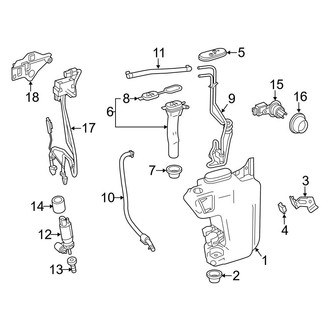 Mercedes-Benz OE - Windshield - Washer Components