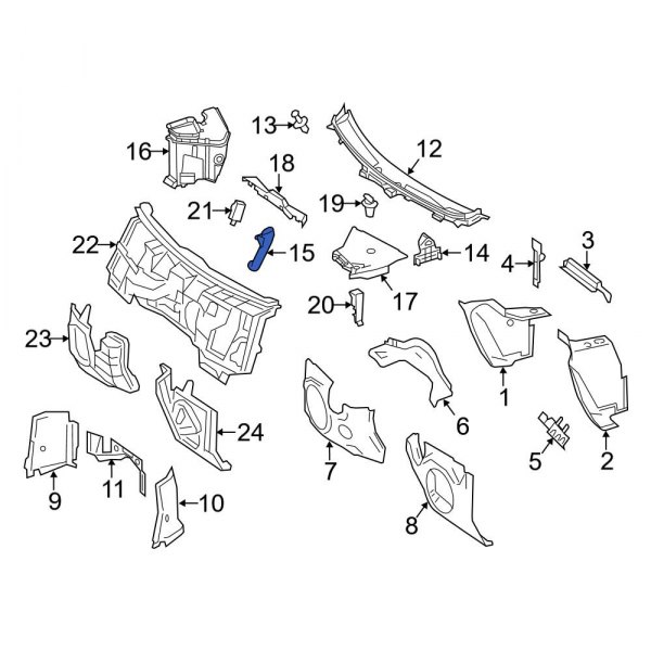 Cowl Panel Drain Hose