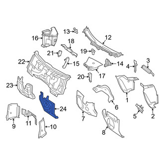 Mercedes-Benz OE - Left Lower Engine Compartment Insulation