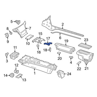 Mercedes-Benz OE - Rear Console Trim Panel