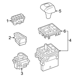 Mercedes-Benz OE - Center Console (Switches & Shifter, W/O Amg)