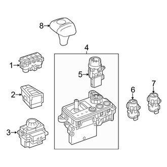 Mercedes-Benz OE - Center Console (Switches & Shifter, With Amg)