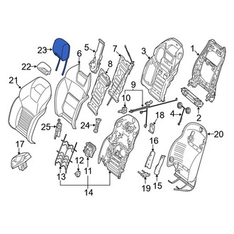 Mercedes-Benz OE - Front Right Headrest