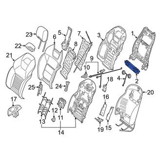 Mercedes-Benz OE - Front Right Child Restraint Anchor Plate Bracket