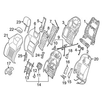Mercedes-Benz OE - Seats & Tracks - Passenger Seat Components (Seat Back)