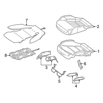 Mercedes-Benz OE - Seats & Tracks - Passenger Seat Components (Seat Cushion)
