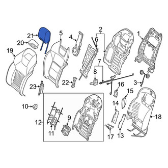 Mercedes-Benz OE - Front Right Headrest