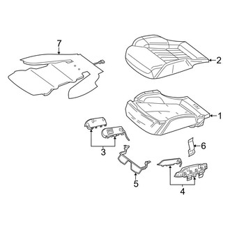 Mercedes-Benz OE - Seats & Tracks - Driver Seat Components (Seat Cushion)