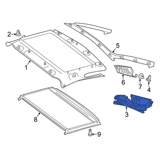 Mercedes-Benz OE - Left Roof Opening Trim