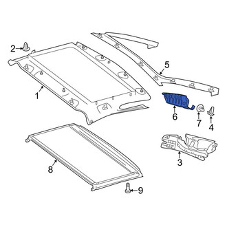 Mercedes-Benz OE - Right Roof Opening Trim