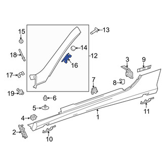 Mercedes-Benz OE - Body A-Pillar Trim Panel Bracket