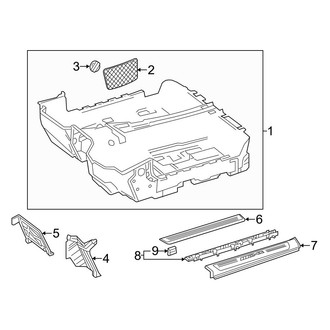 Mercedes-Benz OE - Pillars, Rocker & Floor - Interior Trim