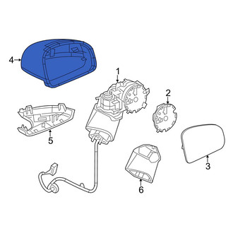 Mercedes-Benz OE - Front Left Door Mirror Cover
