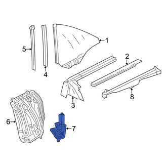 Mercedes-Benz OE - Rear Left Window Motor