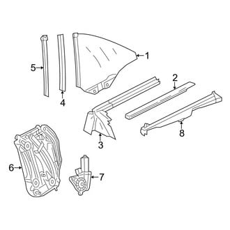 Mercedes-Benz OE - Quarter Panel - Glass