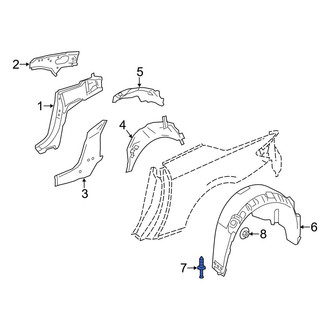 Mercedes-Benz OE - Quarter Panel Splash Shield Clip