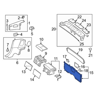 Mercedes-Benz OE - Rear Lower Partition Panel
