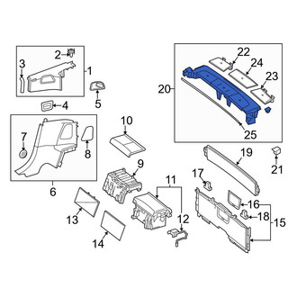 Mercedes-Benz OE - Rear Package Tray