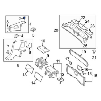 Mercedes-Benz OE - Quarter Panel Trim Panel Clip