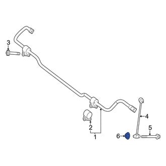 Mercedes-Benz OE - Rear Suspension Stabilizer Bar Link Nut