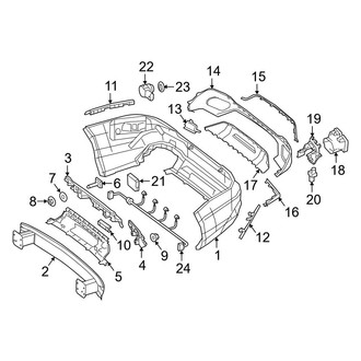 Mercedes-Benz OE - Rear Bumper - Bumper & Components