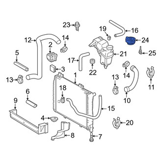 Mercedes-Benz OE - Engine Coolant Reservoir Cap