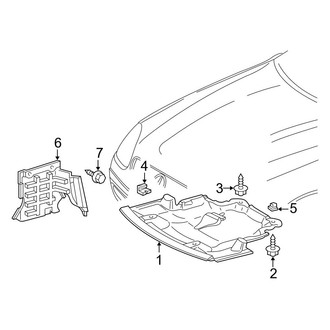 Mercedes-Benz OE - Radiator Support - Splash Shields