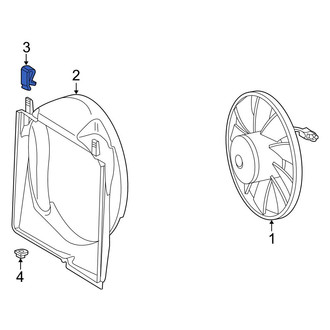 Mercedes-Benz OE - Engine Cooling Fan Shroud Clamp
