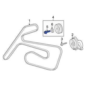 Mercedes-Benz OE - Accessory Drive Belt Idler Pulley Bolt