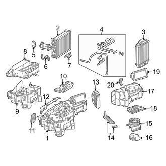 Mercedes-Benz OE - Air Conditioner & Heater - Evaporator & Heater Components