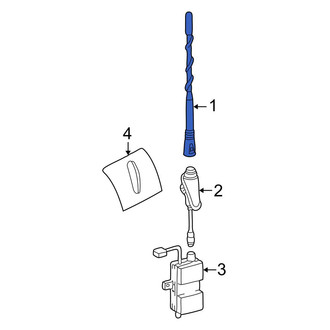 Mercedes-Benz OE - Radio Antenna Mast