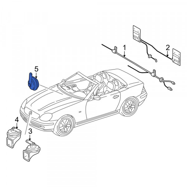 Mercedes-Benz OE 219820322664 - Anti-Theft Alarm Siren