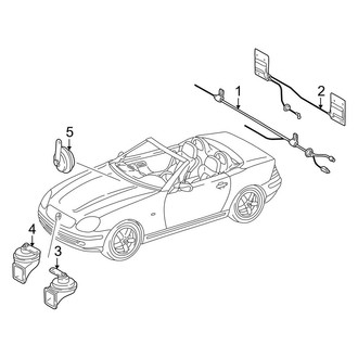 Mercedes-Benz OE - Electrical - Antenna (In Rear Bumper)
