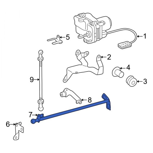 MercedesBenz OE 1110700223 Cruise Control Linkage