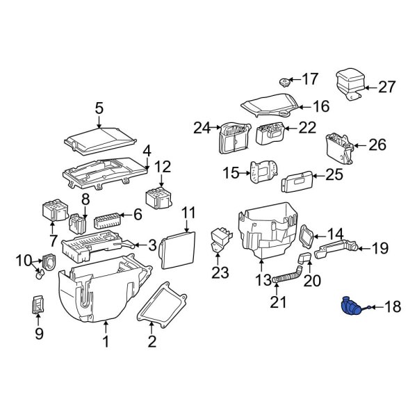 Mercedes-Benz OE 2105450195 - Fuse Box Blower Motor