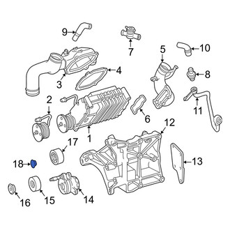 Mercedes-Benz OE - Belt Tensioner Pulley Bolt Cover