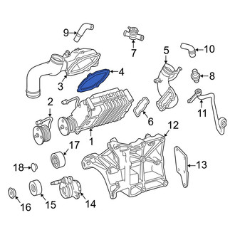 Mercedes-Benz OE - Supercharger Gasket