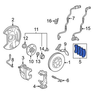 Mercedes-Benz OE - Front Disc Brake Pad Set