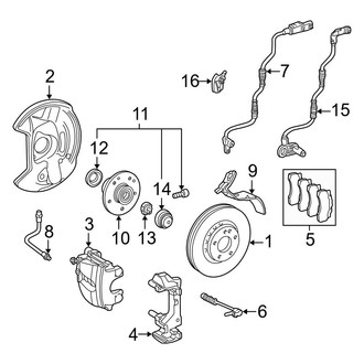 Mercedes-Benz OE - Front Suspension - Brake Components