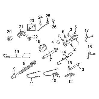 Mercedes-Benz OE - Steering Column Assembly (2.3L)