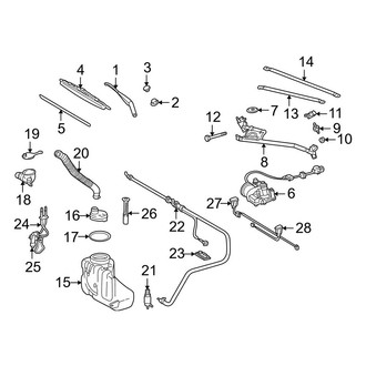 Mercedes-Benz OE - Windshield - Wiper & Washer Components