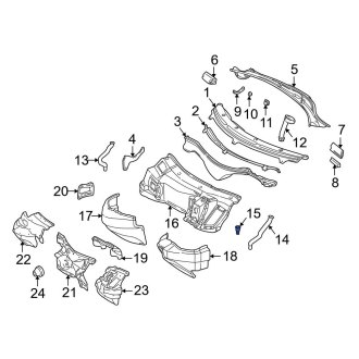 Mercedes Hood Weatherstripping Seals — CARiD.com