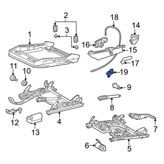 Mercedes-Benz OE - Seat Flex Cable Clip