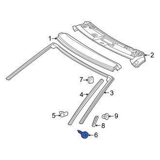 Mercedes-Benz OE - Windshield Molding Screw