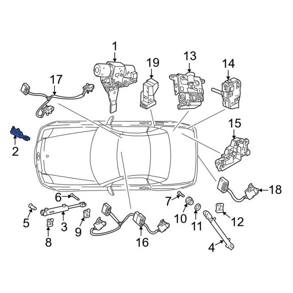 MercedesBenz OE 1708000072 Convertible Top Hydraulic Cylinder
