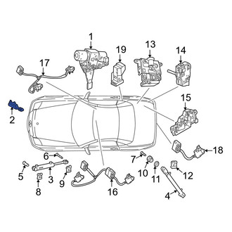 Mercedes-Benz OE - Convertible Top Hydraulic Cylinder