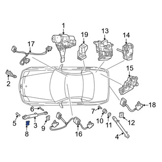Mercedes-Benz OE - Convertible Top Hydraulic Cylinder Clip