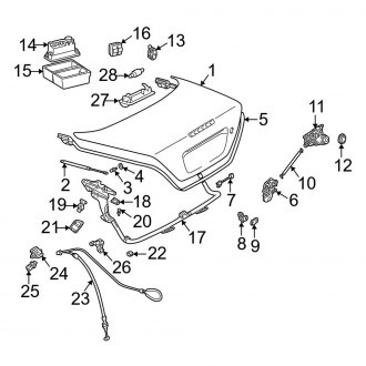 2002 Mercedes SLK Class Replacement Trunk Lids — CARiD.com