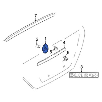 Mercedes-Benz OE - Rear Deck Lid Emblem