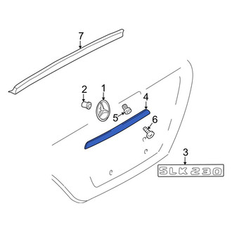 Mercedes-Benz OE - Rear Deck Lid Finish Panel